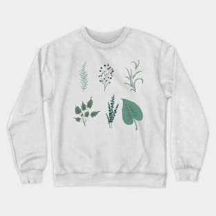 Foliage Pattern Crewneck Sweatshirt